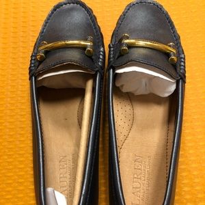 Lauren Ralph Lauren Blue Genuine Leather Flats